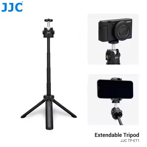 JJC TP-ET1 Phone Vlog Extend tripod with Cold Shoe Phone Mount Holder Mini Table Tripod for iPhone 1