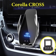 flightcar Toyota Corolla CROSS 2021-2023 Car phone holder Q3 15W Fast Car Wireless Charger For Samsung iPhones Android Infrared Sensor Car Phone Mount