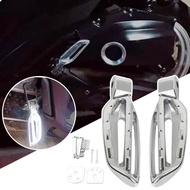 All-Model Compatible Motorcycle Pedals, Sturdy Aluminum Alloy, 12.5cm, Enhances Stability