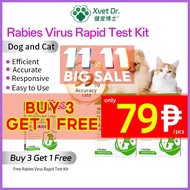 ๑ ☬ ▼ Xvet Dr Dog and Cat Test Kit RBV Test Paper Rabies Virus Rapid Test Kit For Dog and Cat