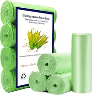 1.2 Gal Trash Bags for Small Trash Can, 120 Counts / 4 Rolls Rubbish Bags for Garbage Bin Compost Bi