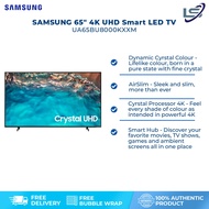 SAMSUNG 65" BU8000 4K UHD Smart TV UA65BU8000KXXM | Dynamic Crystal Colour | Air Slim | Crystal Processor 4K | Smart Hub | Smart TV with 2 Years Warranty