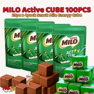 Nestle Milo Active Cube 100pc ( 4pack x 25pcs ) Snack Milo Energy Cube / Milo Cube