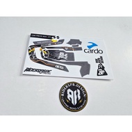 One Piece ADV PT - Sticker Skincover Garskin Decal Intercom Cardo Packtalk Bold By RIDERSPB