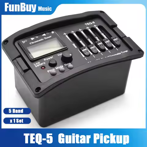 5 Band Acoustic Guitar Preamp EQ Equalizer Classical Acoustic Guitar Amplifier Digital Chromatia Ble