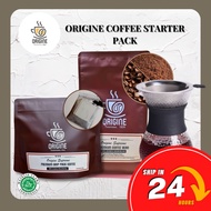ORIGINE Coffee STARTER PACK Arabica Coffee Set Freshly Roasted Ground Coffee Powder Drip Bag Coffee Hand Drip Pot精品咖啡配套