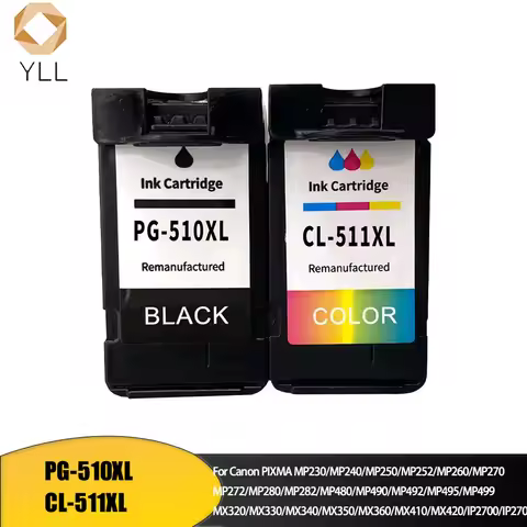 PG510 CL511 PG-510 CL-511 Premium Color Remanufactured Inkjet Ink Cartridge for Canon PIXMA MP280 Pr