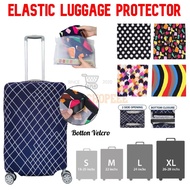 #Readystock Pelindung Bagasi Elastik 18-25inci Letter Travel Accessorie Sarung beg pakaian Luggage C