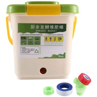 12L Compost Bin Recycle Composter Aerated Compost Bin PP Organic Homemade Trash Can Bucket Kitchen G