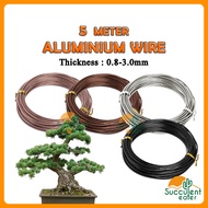 5 Meter Bonsai Gardening Aluminium Wire Special Aluminium Wire For Bonsai Modelling