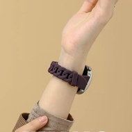 连环硅胶适用华为手表GT3表带watch3pro女GT2pro手表带Runner智能Silicone Chain Suitable for Huawei Watch GT3 Strap20250414