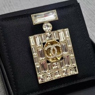 Chanel  5號香水瓶 水鑽金色胸針