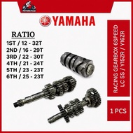 YAMAHA RACING GEARBOX GEAR BOX Y15ZR Y15 / Y16ZR Y16 / LC135 5S 6 SPEED 6S RATIO MODIFY FULL SET 1-6