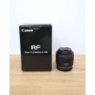 CANON RF 35MM F1.8 MACRO IS STM LENS (99% NEW) UNREGISTER CANON MALAYSIA WARRANTY