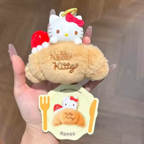 Toptoy Hello Kitty Dessert Afternoon Tea Scented Plush Blind Box Keychain Pendant Hanging Decor Cute