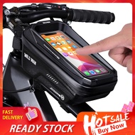  Practical Waterproof Bike Frame Bag Sensitive Touch Shockproof TPU Cycling Front Bag for Mountain Bike