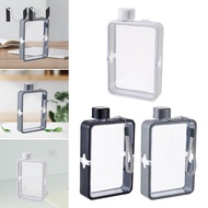 IUIU Flat Water Bottle Transparent Flat Water Bottle Flat Water Bottle Travel Portable for Outdoor H