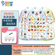 Get gifts/QM🍅 Leleyu（leleyu）Cartoon Rabbit Audio Wall Chart Early Education Toy Baby Literacy Watch 