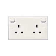 SCHNEIDER E25R_WE_G11 S CLASSIC SWITCHED SOCKET OUTLET 13A 2G 3 PIN
