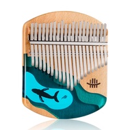 【YF】 Kalimba 17/21 Thumb Beech Epoxy Resin Mbira Sanza With Tuning Musical Instrument