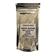 Treasures Rock Sugar - Small Crystals - Mishri - Candy Sugar - 100% Pure From India(50g)W/Free Spoon