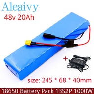 E-bike 48v Battery Pack 20Ah 18650 Lithium Ion Battery 13S2P 1000w Bike Motorcycle Conversion Kit Electric Scooter BMS Charger