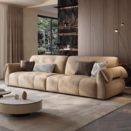Sofa Fabric Sofa Light Luxury Style Living Room Three People