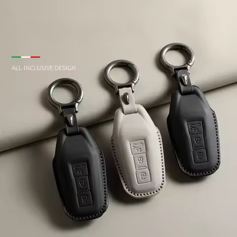 Leather Car Remote Key Case For Audi A5L A6l E-tron A3 A5L Q6 Q6L Q5 2026 Car Accessories Key Shell 