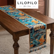 [YOLK FLOWER] Tropical Table Runner Premium Luxury Dining Tablecloth Table Cloth Table Runner Waterp