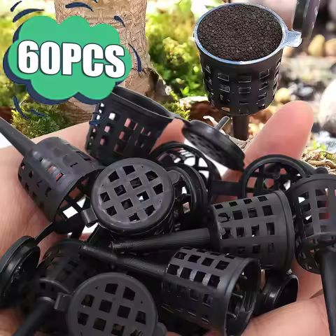 60/40/20Pcs Fertilizer Basket with Lid Fertilizer Box Case Easily Carrying Part Bonsai Fertilizer Co