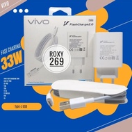 HP VIVO USB C 33W Charger Carjer Ces Cesan Cager Charger Vivo 33 Watt 33watt USB Type C Mobile Phone