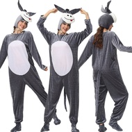 [cosplay] Halloween Annual Meeting COSPLAY Animal Little Donkey Grey Donkey Winter Jumpsuit Animal L