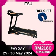 [FREE SHIPPING] ITSU Aire Track Multi Functional Treadmill Free Neck Pillow - Support Up to 120kg - Easily folding