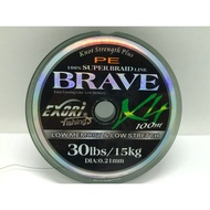 Exori 100% Super Braid Line Brave 30LBS / 15KG / Dia 0.21MM