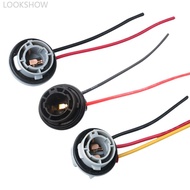 LOOKSHOW 1Pc 1156/1157 Bulb Socket Holder Adapter Car Brake Tail Light Base Connector Accessories J8