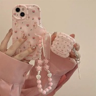 Rabbit iPhone137max/xsxr Female 6 Chain 14pro// 118plus Phone Case For Apple 12/Flowers/H5AL