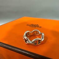 Hermes 銀色豬鼻子戒指 Farandole CHAINE D ANCRE