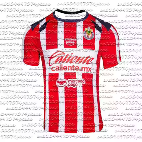 Summer Adult & Children's Quick-Dry Breathable Sports T-shirt Chivas De Guadalajara Home Jersey Men'
