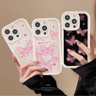 For Huawei Honor X50 5G X9B 5G Huawei Honor X40 5G X9A 5G Phone case pink butterfly TPU back cover