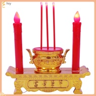 huyisheng Decor Chinese Candles Incense Burner Light Lamp Plastic Altar