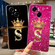 Casing For Tecno Spark Go 1 1s 2025 POP 9 Clear Soft Silicon Fashion Initial Letters Cover Phone Cas