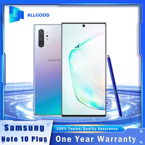 Original Samsung Galaxy Note 10 Plus N975U1 6.8" 2K AMOLED 12GB RAM 256GB ROM Snapdragon 855 Quad 12