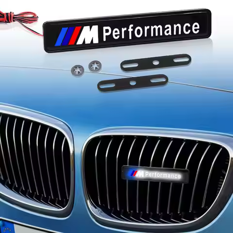 Automobile front net LED luminous logo, decorative logo For BMW M E34 E36 E60 E90 E46 E39 E70 F10 F2