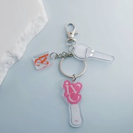 Kpop IVE Lightstick Pendant Keychain light stick keyring Jewelry Bag Car Key Pendants Keychains