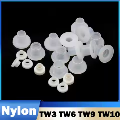 10/20/50Pcs TW3 TW6 TW9 TW10 The Step T-type Plastic Nylon Washer Screw Nylon Transistor Gasket T-sh