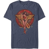 Men's cotton T-shirt WARNER BROS Men's Wonder Woman 1987 T-Shirt Fast Shipping 4XL , 5XL , 6XL
