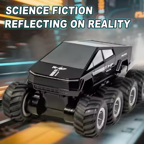 8x8 RC 8WD amphibious all-terrain rescue car, 8-wheel racing truck, 2.4G waterproof track, remote-co