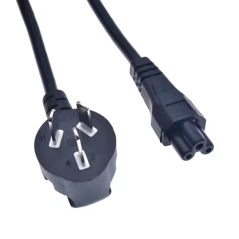 Australia AU to C5 power cable Type I flat 3 prong angel 90 dergee power cord 10A 250V 1.5m for lapt