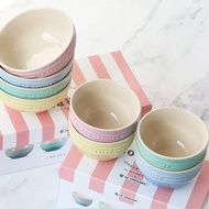 France LE CREUSET stoneware household macaron color rice bowl 4-piece ceramic bowl soup bowl small b