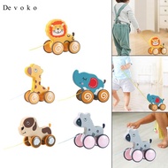 [Devoko] Pull Along Toy Animal Push And Pull Along Toy Walking Toy with String Pull Along Walking To